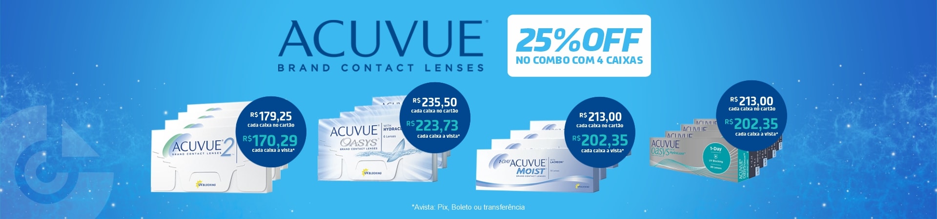 COMBO ACUVUE 25% OFF