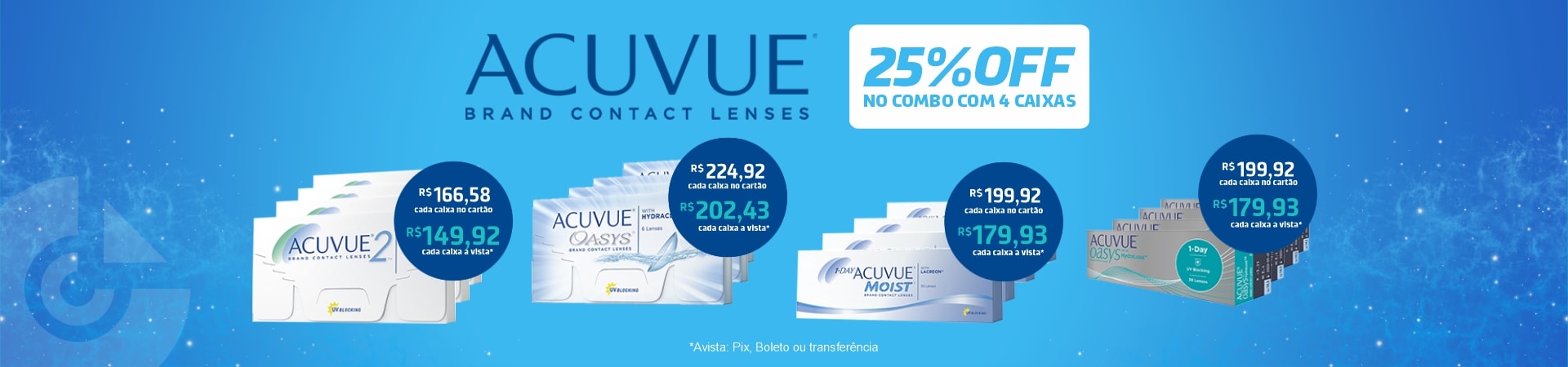 COMBO ACUVUE 25% OFF