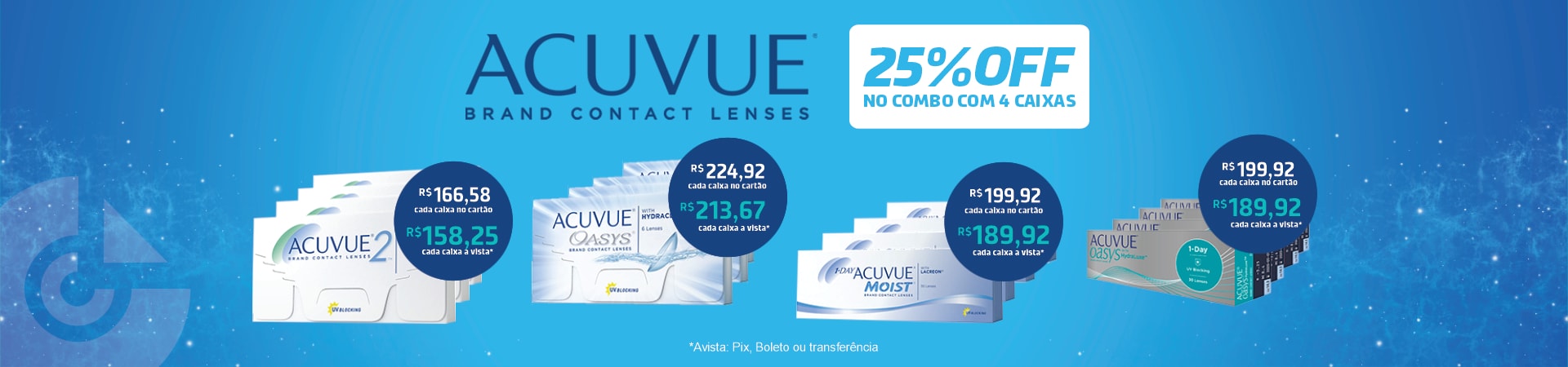 COMBO ACUVUE 25% OFF
