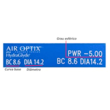 Lentes de Contato Air Optix Hydraglyde.