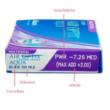 Lentes de Contato Air Optix Plus Hydraglyde Multifocal Lentes de Contato Air Optix Plus Hydraglyde Multifocal