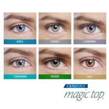 Lentes de Contato Coloridas Magic Top Anual com Grau Lentes de Contato Coloridas Magic Top Anual com Grau