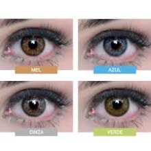Lentes de Contato Coloridas Natural Vision Anual com Grau